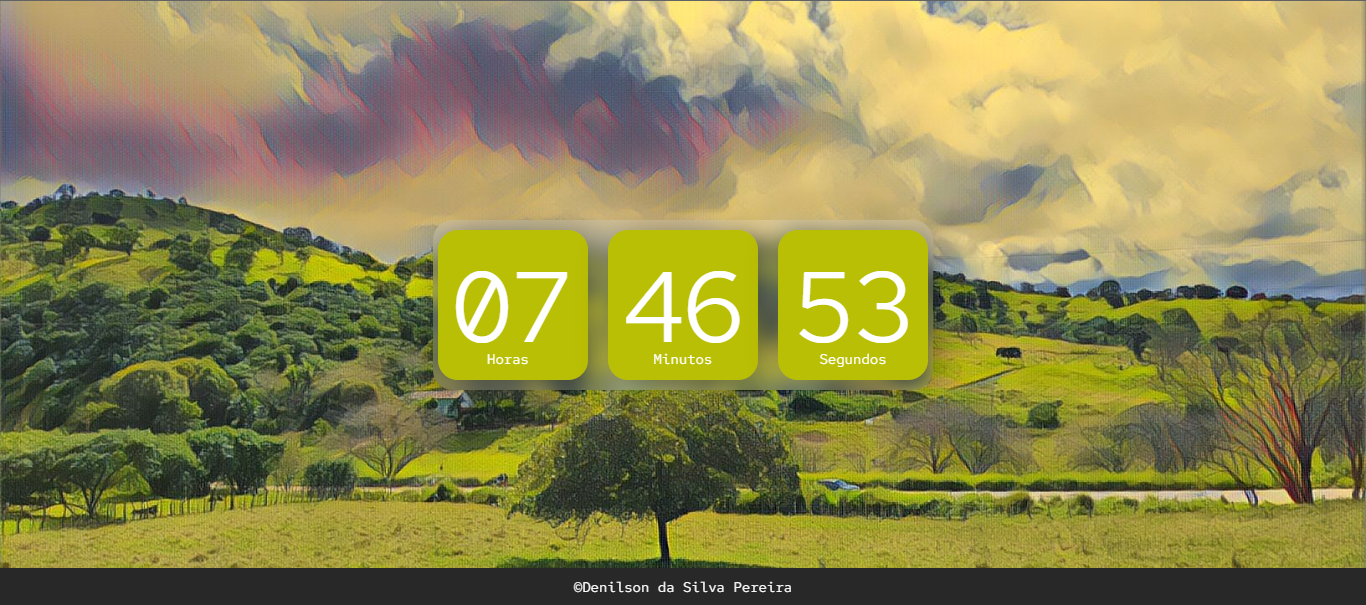 Print do relógio em javascript